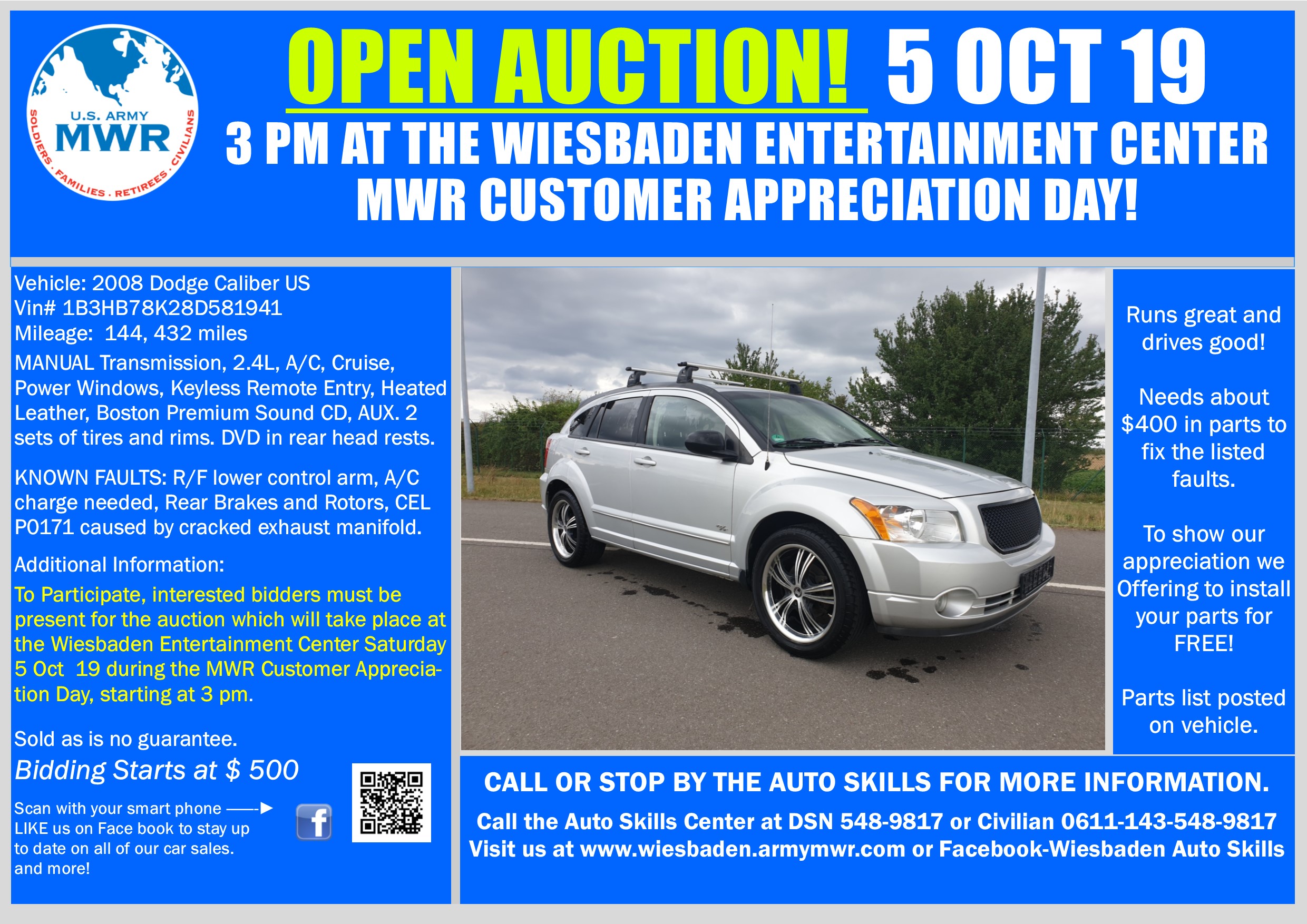 Sale Dodge Caliber 5 Oct 19 Customer Apprectation Day Open Auction.jpg