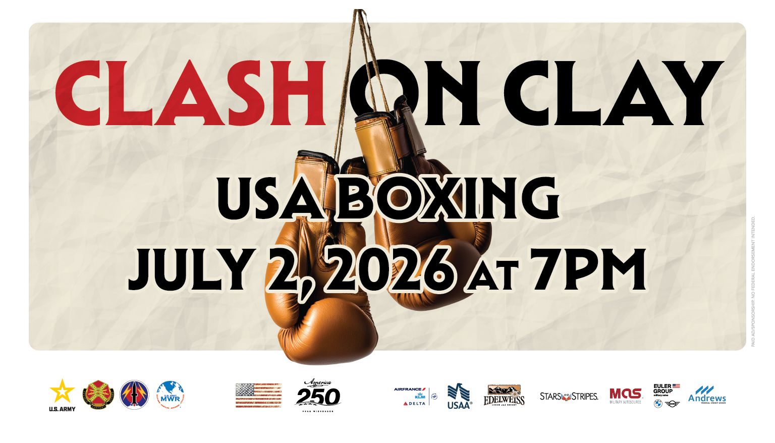 Clash on Clay Boxing Event