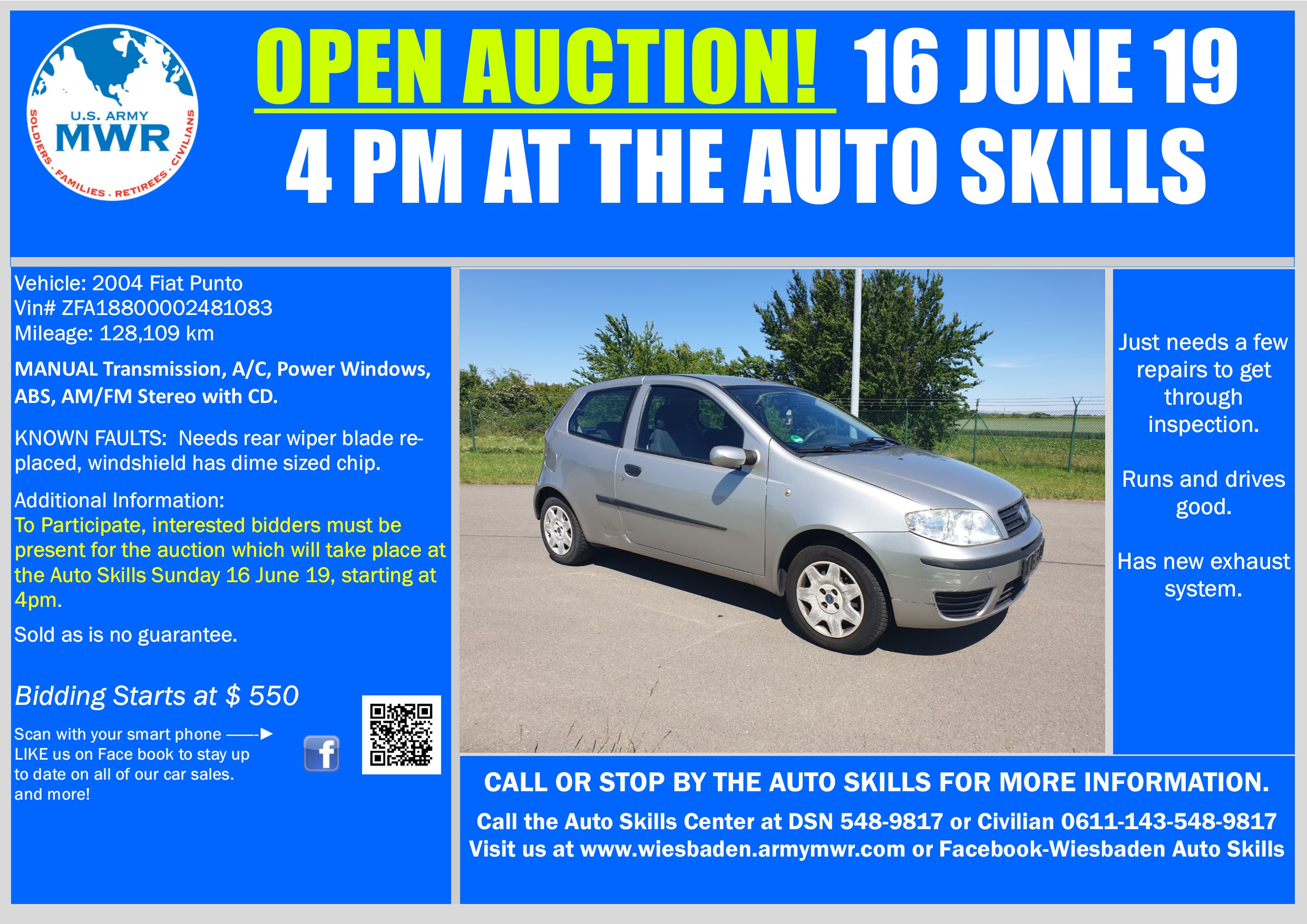 Sale FIAT Punto 16 June 19 Open Auction.jpg